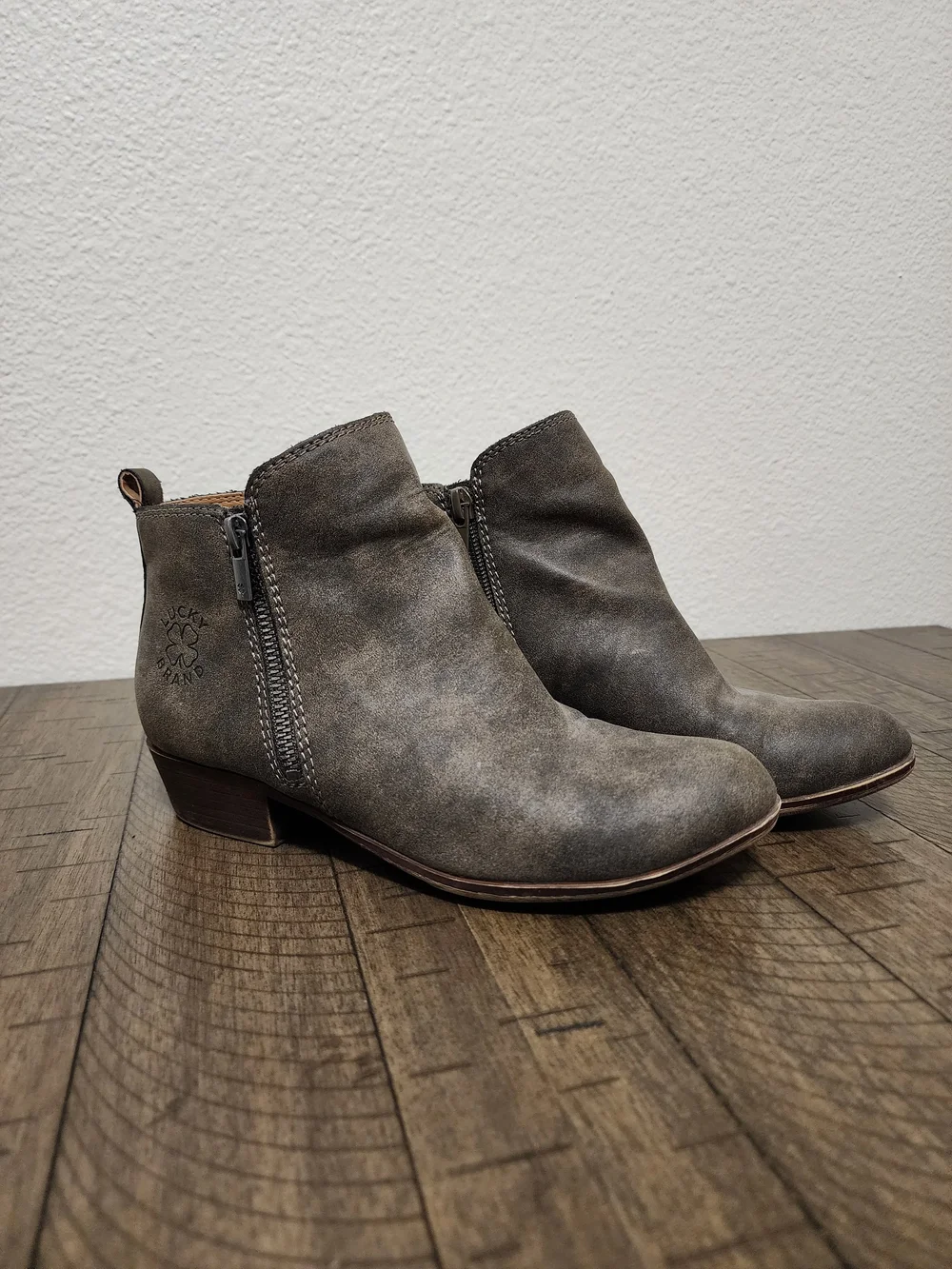 Lucky Brand Gray Kids' Ankle Boots